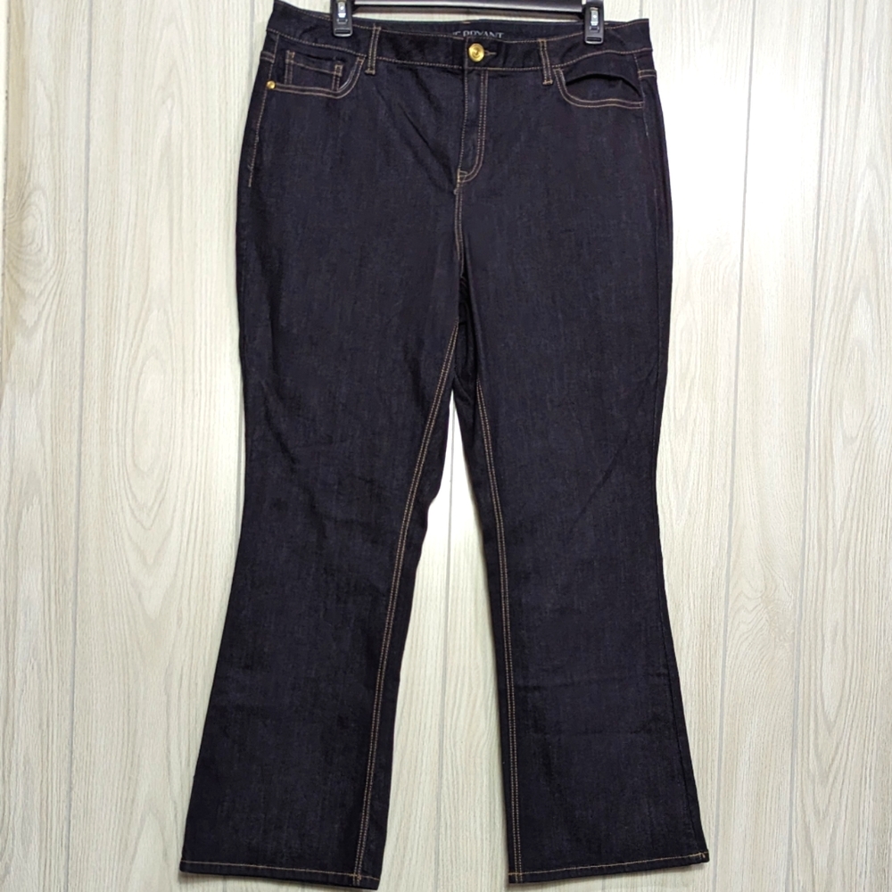 Lane Bryant Mid-Rise Boot Jeans Women's 20 Dark Wash